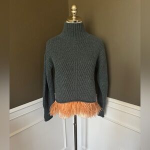 La DoubleJ Alpaca Mix Feathers High Kick Sweater. XS. NWT.